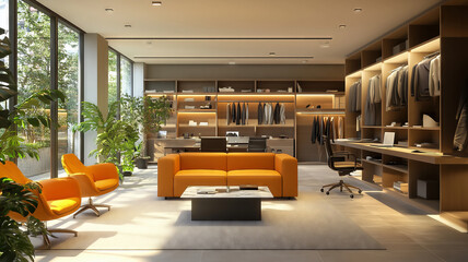 Diverse professionals collaborating in a vibrant modern coworking environment