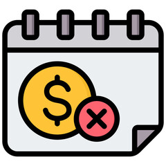 Free Trial Outline Color Icon