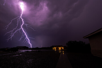 lightning in the night