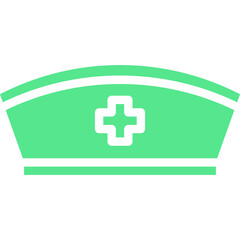 Fototapeta premium Nurse Cap icon single vector illustration