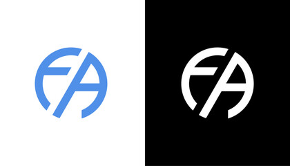 fa latter vector logo abstrack vector icon template element