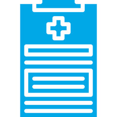 Obraz premium Medical Report icon single vector illustration