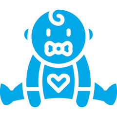 Baby icon single vector illustration