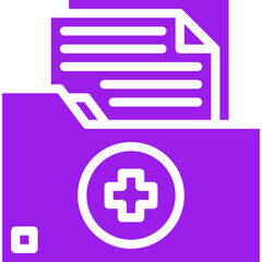 Medical Records icon single vector illustration