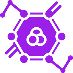 Molecules icon single vector illustration