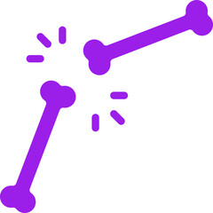 Bone icon single vector illustration
