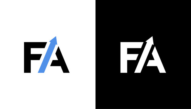 fa latter vector logo abstrack vector icon template element