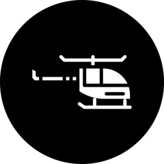 Helicopter icon single vector illustration
