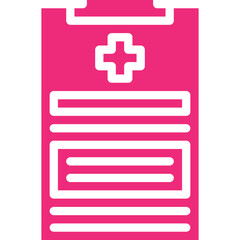 Obraz premium Medical Report icon single vector illustration