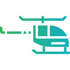 Helicopter icon single vector illustration