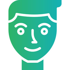 Human Face icon single vector illustration