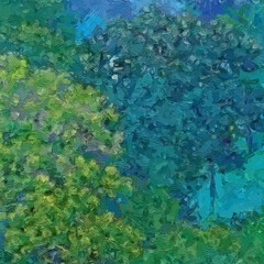 Various oil paintings, floral landscapes, forests, eagles, tigers, and beautiful marine creatures