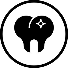 Teeth icon single vector illustration