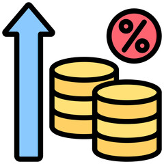 Inflation Outline Color Icon