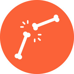 Bone icon single vector illustration
