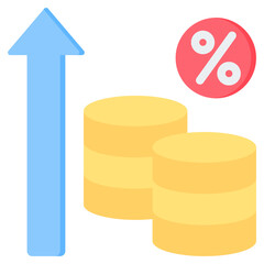 Inflation Flat Icon