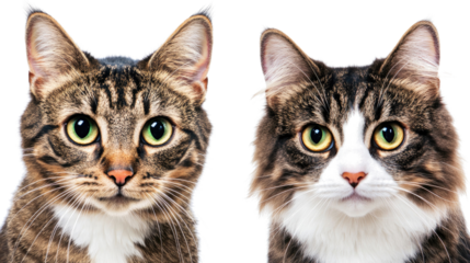 Adorable Cat Faces Collection Generative AI