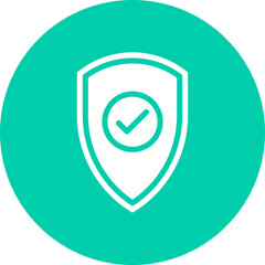 Shield icon single vector illustration