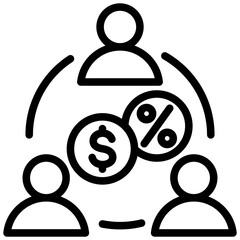 Mutual Fund Outline Icon