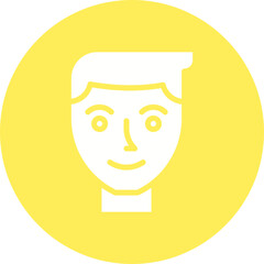 Human Face icon single vector illustration