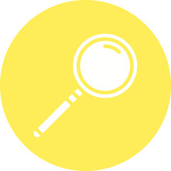 Magnifying glass icon single vector illustration