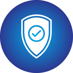 Shield icon single vector illustration