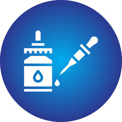 Dropper icon single vector illustration