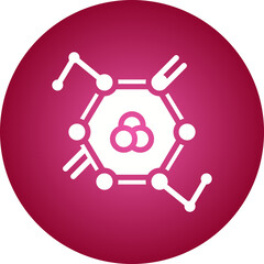 Molecules icon single vector illustration