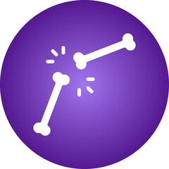 Bone icon single vector illustration