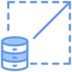 Scalability Blue Icon