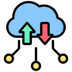 Cloud Native Outline Color Icon