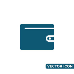Minimalist Wallet Icon Design Template