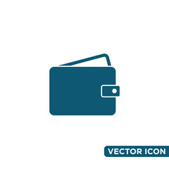 Obraz premium Minimalist Wallet Icon Design Template