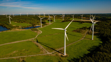 wind turbine farm