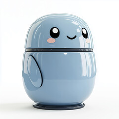 A Cute Blue Robot Character Design