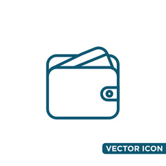 Fototapeta premium Minimalist Wallet Icon Design Template