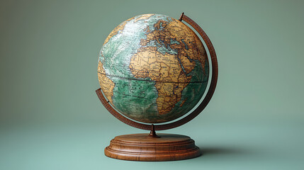 Isolated globe icon for study and geography