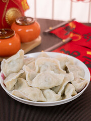 Making dumplings for Chinese New Year