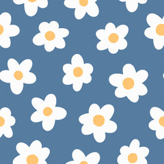 Daisy Pattern Floral Background