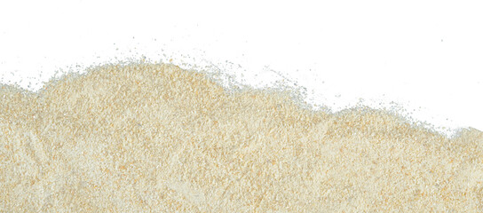 Abstract spread of sand isolated