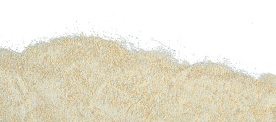 Abstract spread of sand isolated