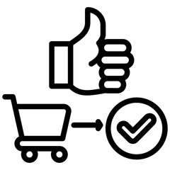 Customer Journey Outline Icon