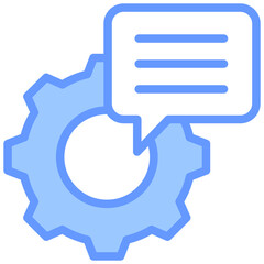 Communication Skill Blue Icon