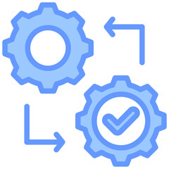 Change Management Blue Icon