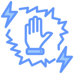 Conflict Avoidance Blue Icon