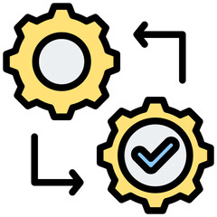Change Management Outline Color Icon