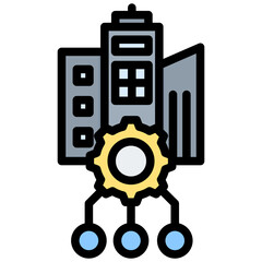 Corporate Governance Outline Color Icon