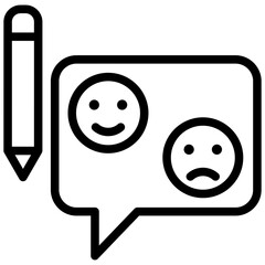 Feedback Outline Icon