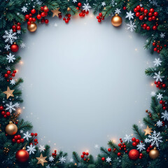 Christmas and New Year Border Copy Space Area