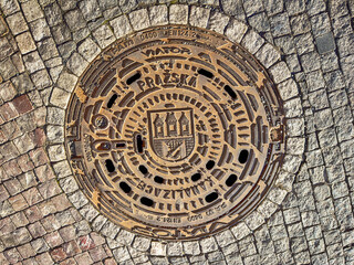 Prague Manhole Cover
